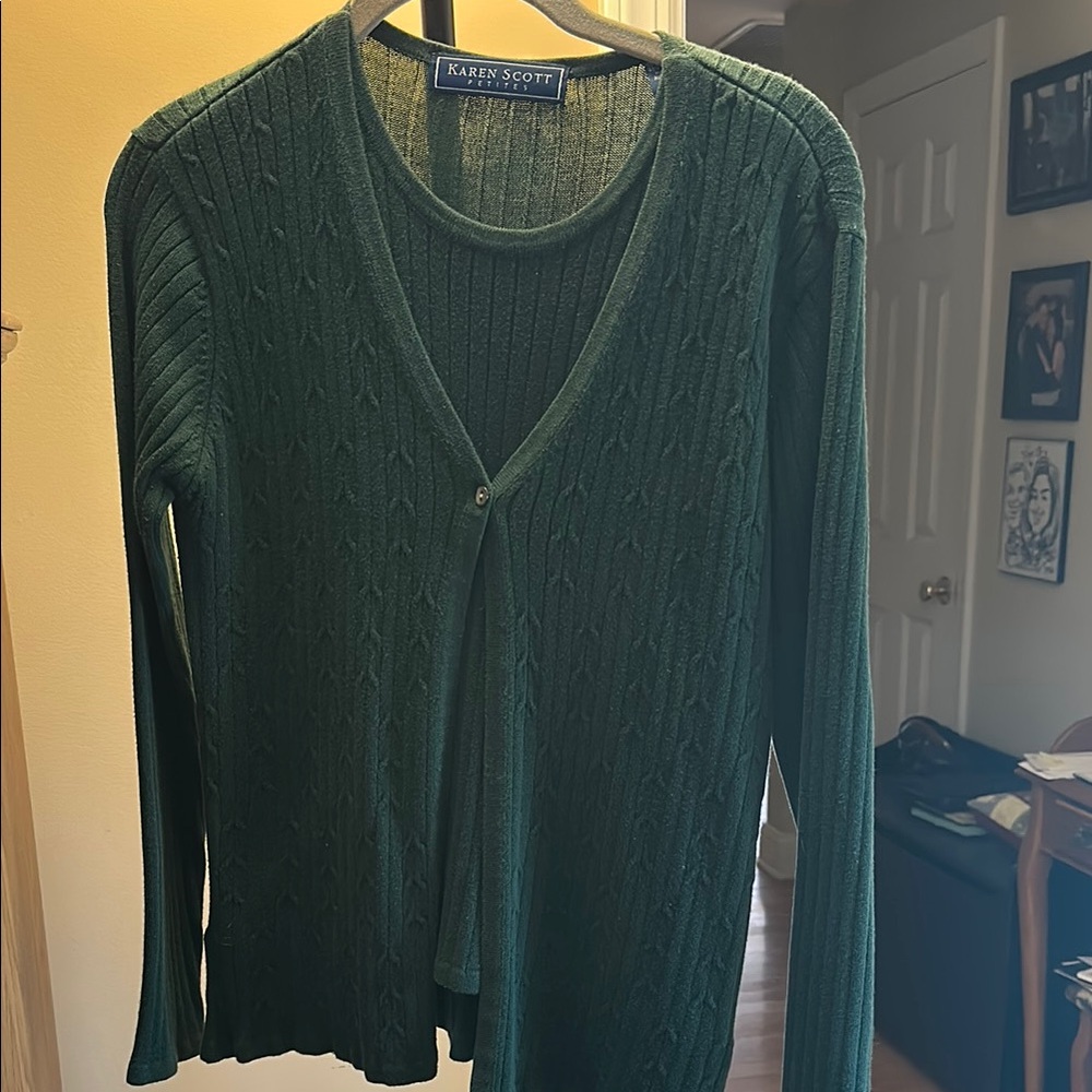 Karen Scott Women's Green Sweater